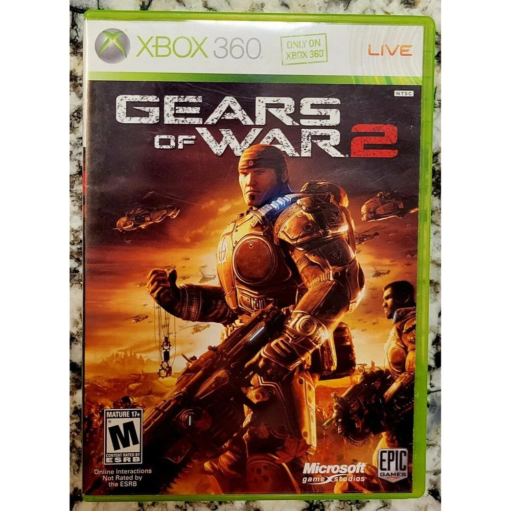 Xbox 360: GEARS OF WAR 2, No Manual, VG DISC, TESTED,FAST SHIPPING,  ICONIC GAME
